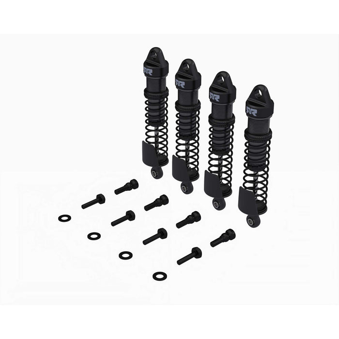 Arrma Grom Aluminum 71mm Oil-Filled Threaded Shocks (Grey) (4) Gorgon Quake 500cSt ARA-2614