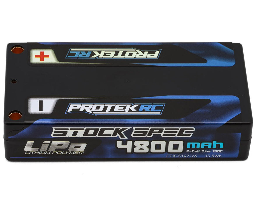 ProTek RC PTK-5147-26 2S 150C Low IR Si-G "Stock Spec" LCG Shorty LiPo Battery 7.4V 4800mAh (ROAR Approved)