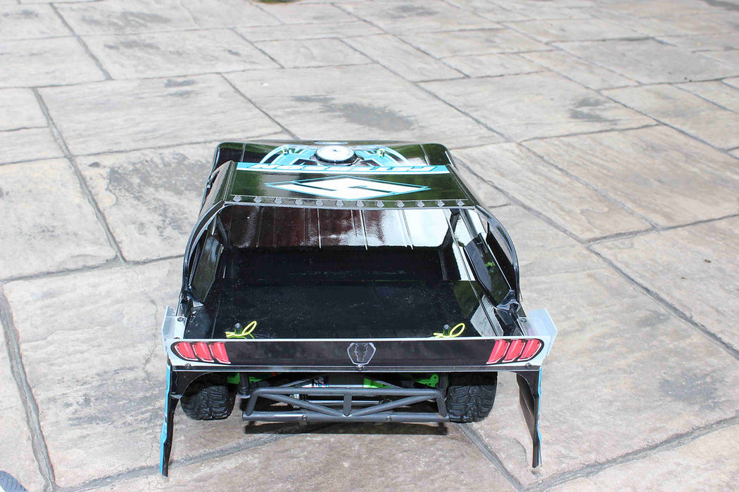 SHARK RC BODIES Code Blue 1/10 Short Course OutLaw Street Stock CLEAR Body Ford Grill .040 Slash