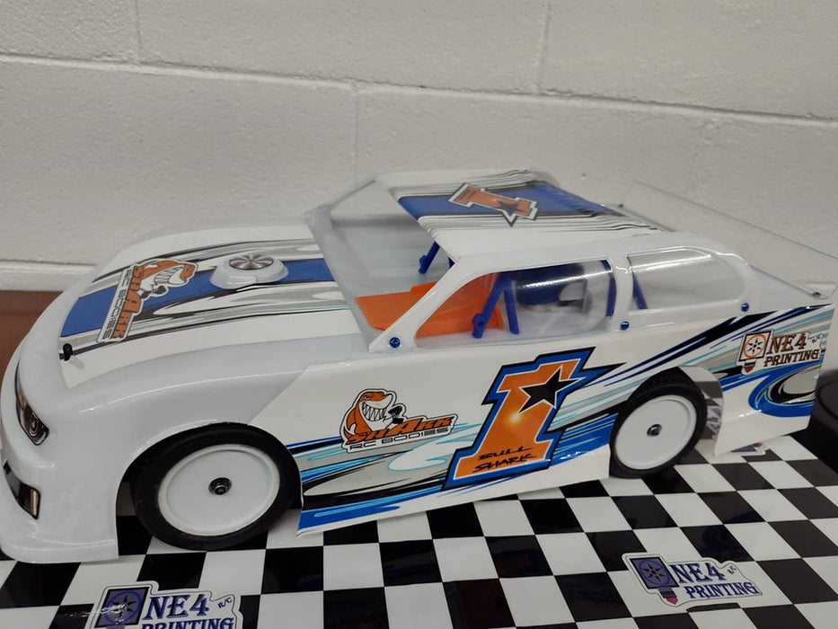 SHARK RC Bull Shark 1/10 Buggy OutLaw Street Stock CLEAR Body Chevy Camaro SHK-BULLSHARK