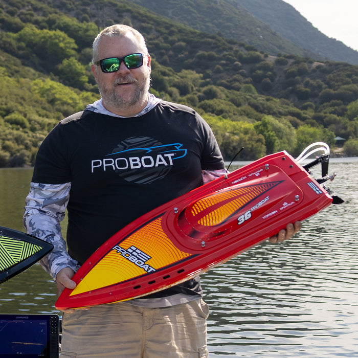 Pro Boat Sonicwake 36" V3 Self-Righting RTR V-Hull Brushless Boat RED 60mpg 8S w/Spektrum SLT3 2.4GHz Radio PRB-2171T2