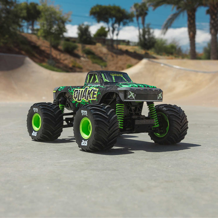 ARRMA ARA2137T2 1/16 QUAKE GROM 4X4 RTR Brushed Monster Truck (Battery & Charger Included), Green