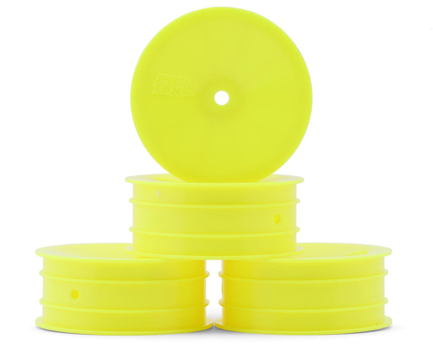 ProTek RC PTK-2755 2.2" Concave Front 2WD 1/10 Buggy Wheels (Yellow) (4) (12mm Hex)