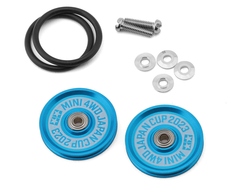 Tamiya TAM95160 JR 19mm Aluminum Ball-Race Roller Set (2023 Japan-Cup)