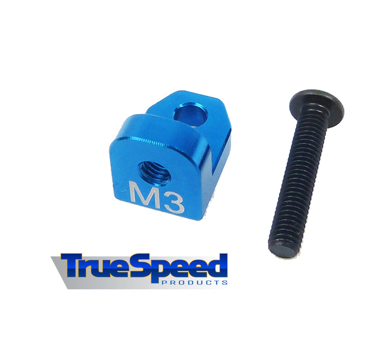 Custom Works CW3564 BLUE ALUMINUM 3MM FAN MOUNT BRACKET (1)