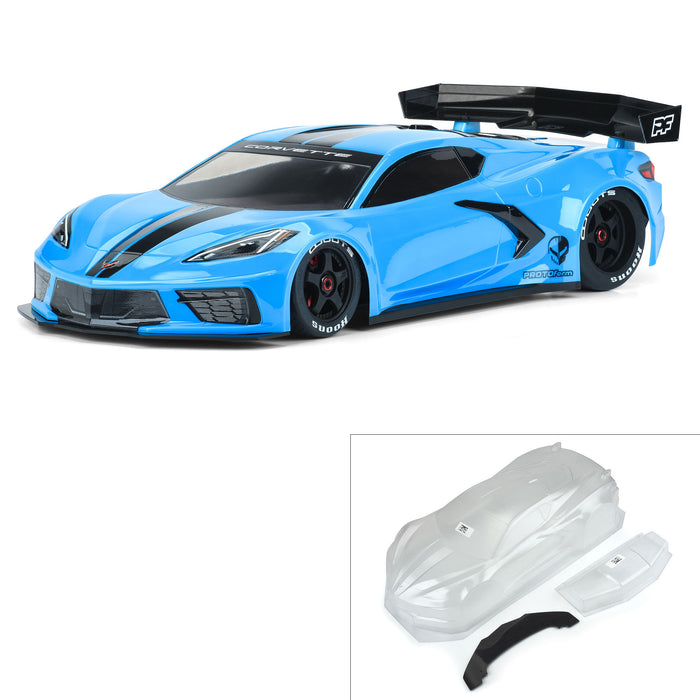 Pro-Line PROTOform 1/7 Chevrolet Corvette C8 Clear Body ARRMA Felony & Infraction PRM157700