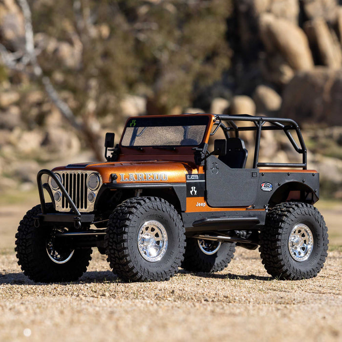 Axial AXI03008V2T2 1/10 SCX10 III Jeep CJ-7 4X4 RTR Brushed Rock Crawler, Copper