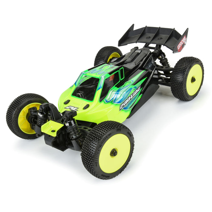 Pro-Line PRO1031712 1/14 Hole Shot 3.0 Buggy Tires MTD Velocity Yellow Wheels 12mm Hex Arrma Typhon Grom