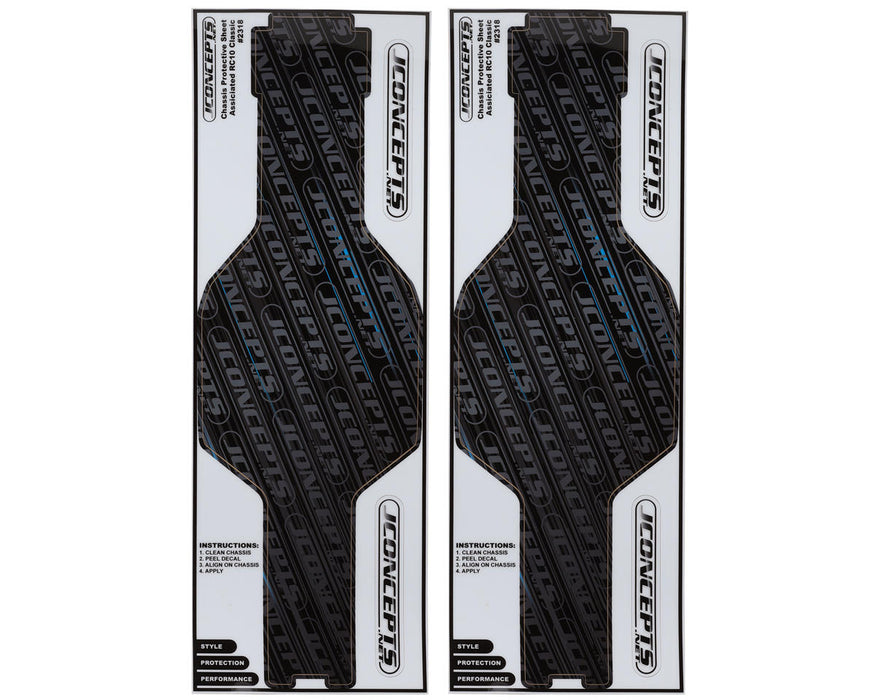 JConcepts JCO2318 RC10 CLASSIC Precut Chassis Protective Sheets (2)