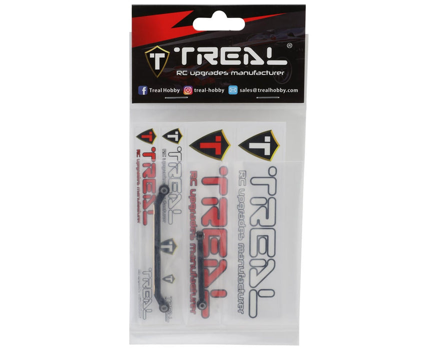 Treal Hobby Redcat Ascent-18 Brass Front Steering Link Set Black (2) 13.1g TLHTASCENT18-08