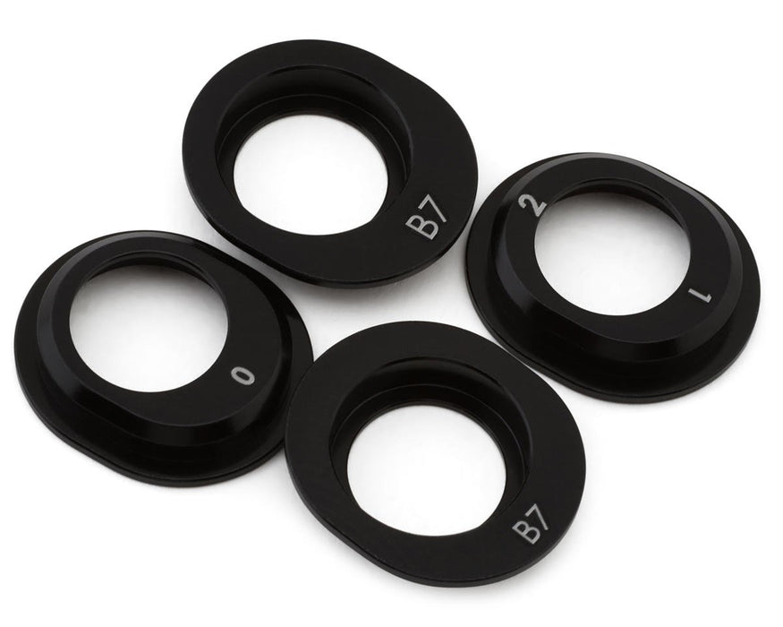 Team Associated ASC92455 RC10B7 Factory Team Aluminum Differential Height Inserts (4) B7