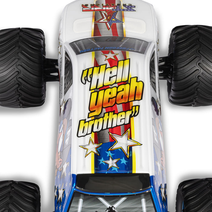 ARRMA ARA2130FF 1/16 FREEDOM FLYER GROM 4X4 RTR Brushed Monster Truck (Battery & Charger Included), White