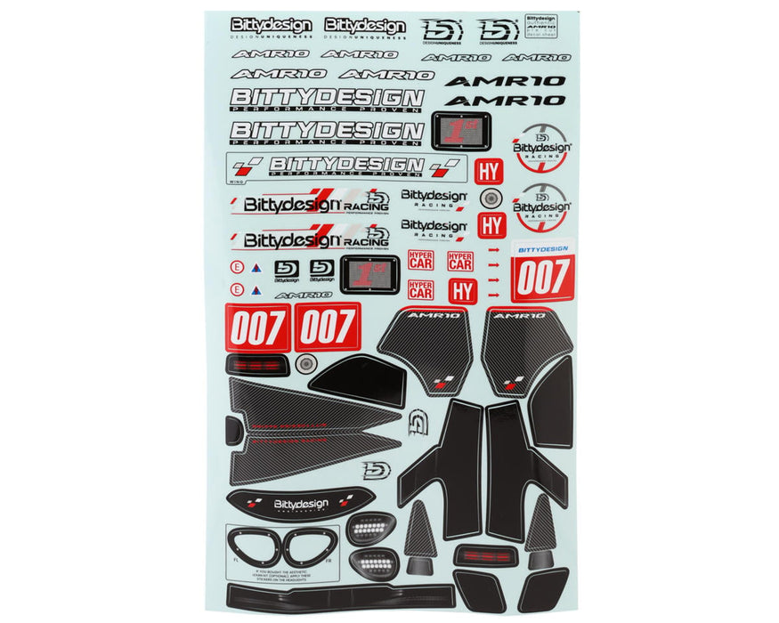 Bittydesign BDYLMH-190AMR10 AMR10 Hypercar 1/10 Touring Car Body (Clear) (190mm) (Lightweight)