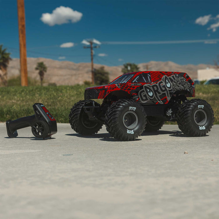 ARRMA 1/10 GORGON 223S 2WD RTR Brushless Monster Truck, Red / Black  ARA3530T2
