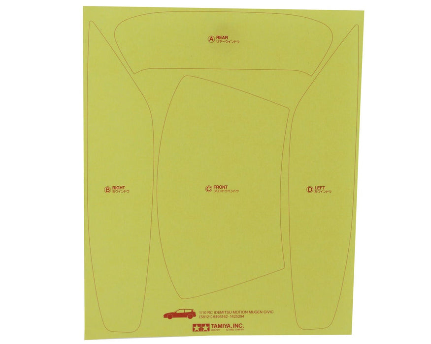 Tamiya Castrol Honda Civic VTi Body Set CLEAR TAM51421 UNPAINTED