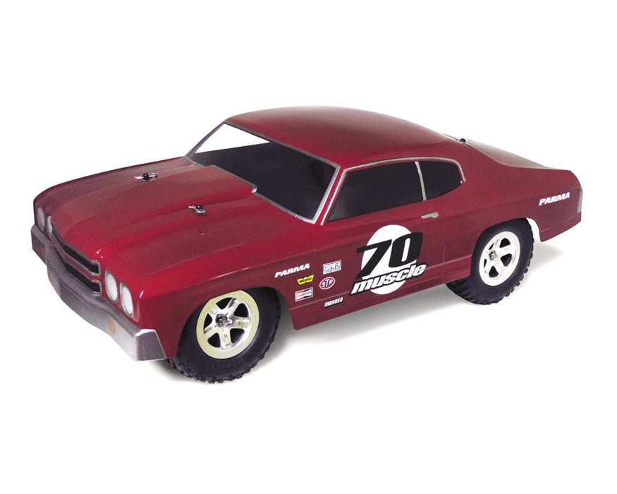 Parma PSE PAR1252 1/10 Short Course '70 SS Drag Muscle Body (Clear) Slash Chevy Chevelle SS