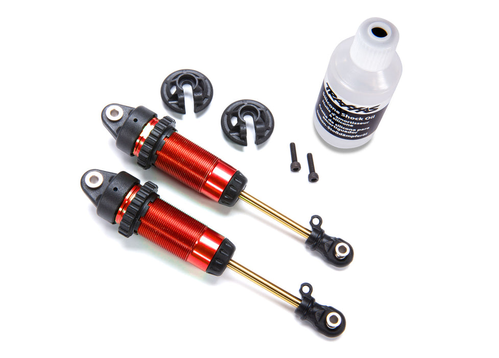 Traxxas TRA7462-RED Shocks, GTR XXL long RED anodized, PTFE-coated bodies