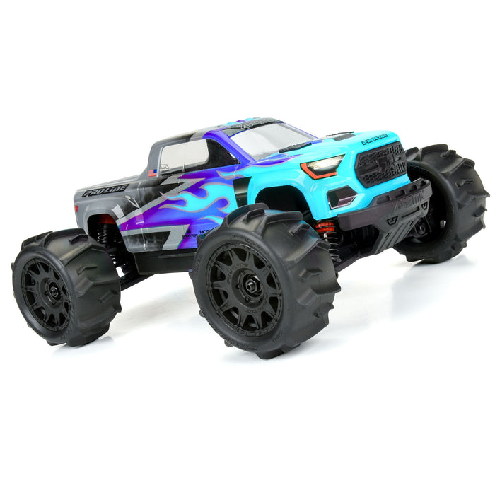 Pro-Line PRO1031110 1/18 Dumont F/R Tires Mounted 12mm Hex Black Raid (4) for Arrma Granite Grom