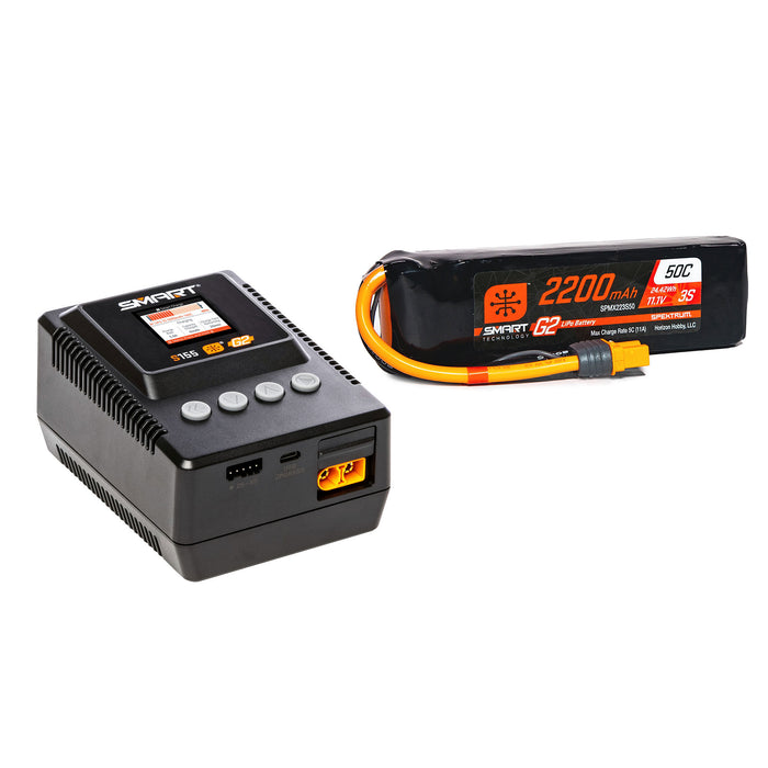 Smart SPMXPSA400 Powerstage Air Bundle: G2 2200mAh 3S LiPo IC3 & S155 Charger