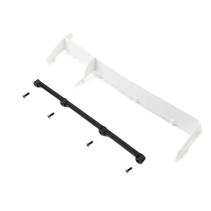 Losi LOS-4695 Rear Spoiler Set, White: 22S DLM
