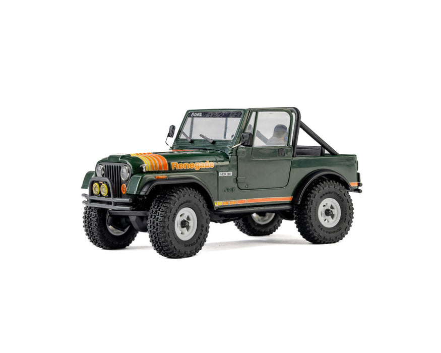 Axial AXI-3273T2 SCX30 Jeep CJ-7 Renegade 1/30 4WD RTR Scale Mini Crawler (Classic Version) (Green) w/2.4GHz Radio, Battery & Charger