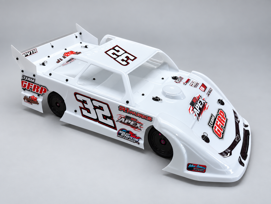 TP3D APEX 1/10 Late Model Complete LM Body with Braces Kit and Adjustable Spoiler .030" Thickness