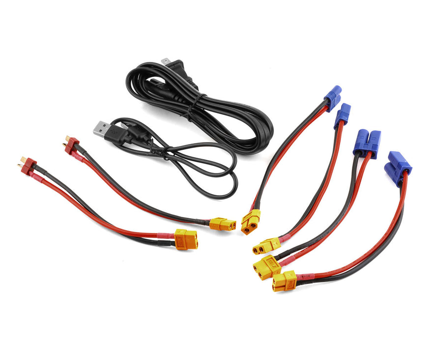 Gens Ace GEAD300522S35GT G-Tech Smart 2S Bundle w/Two 2S 35C XT60 LiPo Batteries (5200mAh) & IMars D300 Charger