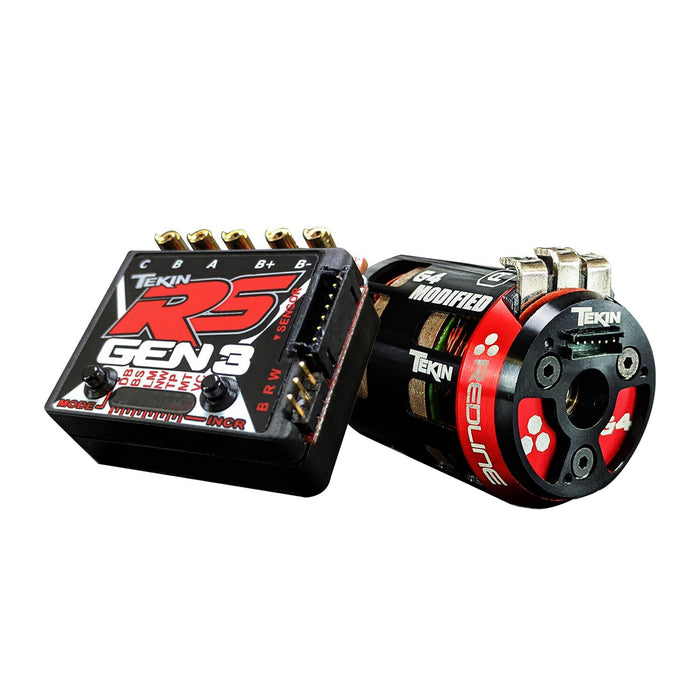 Tekin TEKTT2795 RS gen3 ESC 9.5T Gen4 Sensored Brushless Motor System Combo