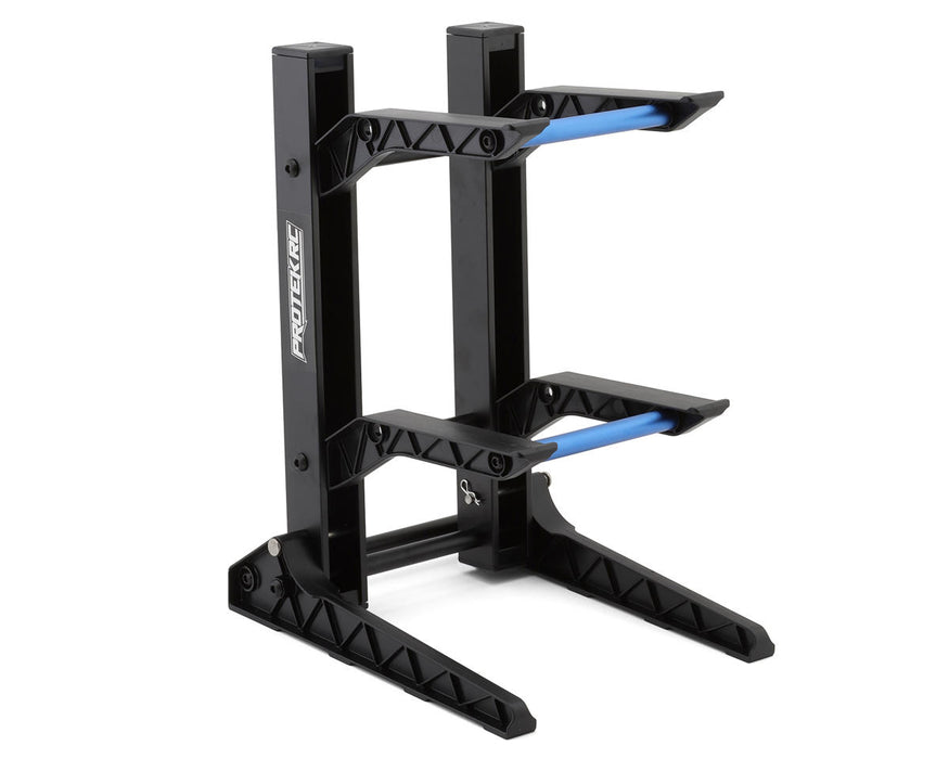ProTek RC 2 Layer 1/10 & 1/8 Car Display Stand (200x240x325mm) W/ Carrying Bag PTK-8390