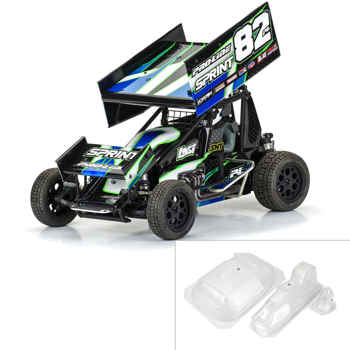 Pro-Line PRO367400 1/10 Sprint Car Light Weight Clear Body Panel Kit: Losi 22S TLR