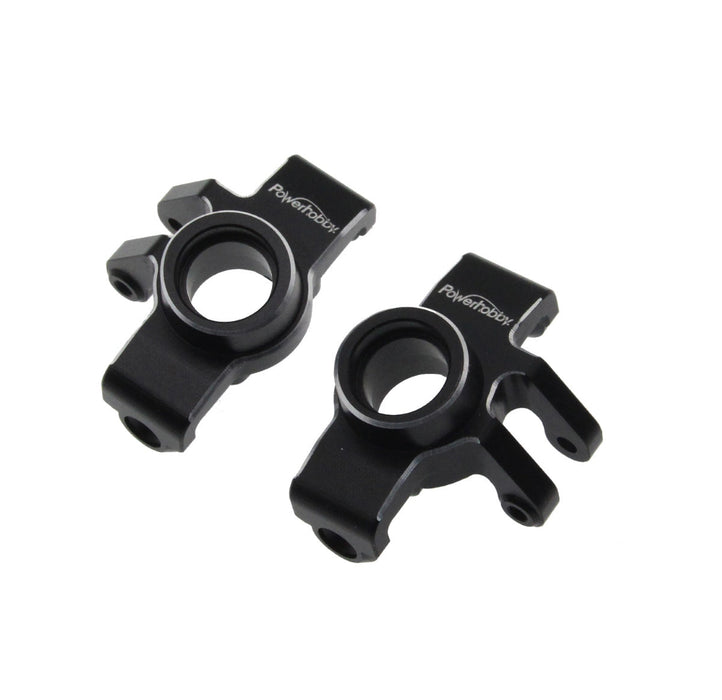 Powerhobby PHB6568BLACK Aluminum Front Steering Knuckles Black Arrma Granite / Typhon GROM