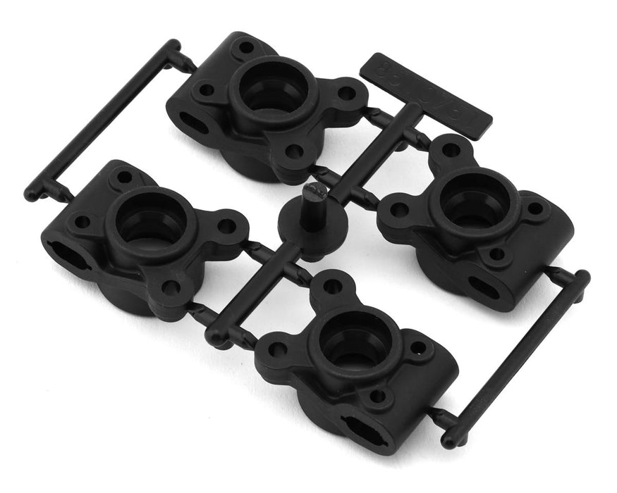 Team Associated ASC92518 RC10B84/RC10B7 Rear Hub Carriers Set (-4mm Offset) (For 66mm CVA Axles)