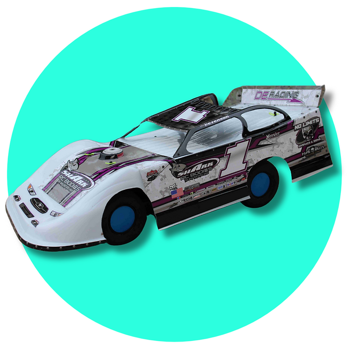 SHARK RC Twister SCT Super Late Model CLEAR Body .060 Slash 1/8 Short Course
