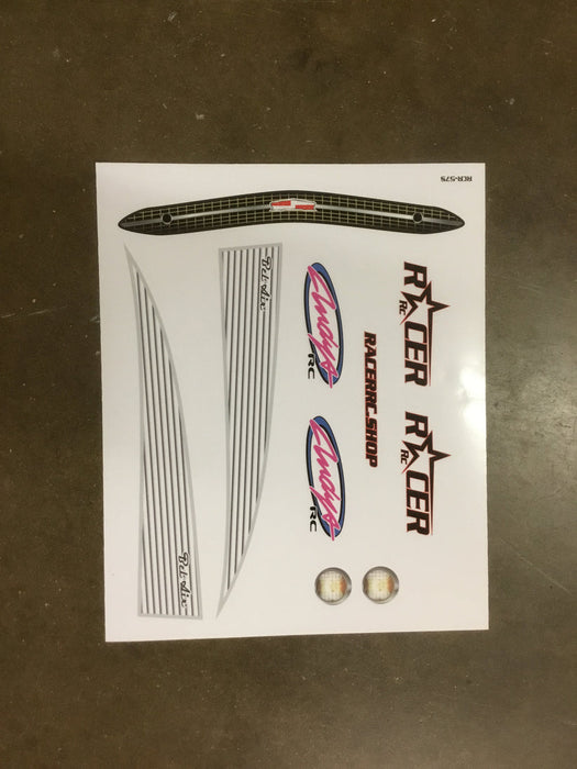 Racer RC by Andy’s 57 Chevy Bel Air Body w/ Protective Film .040 CLEAR Drag SCT Street Eliminator NPRC Outlaw