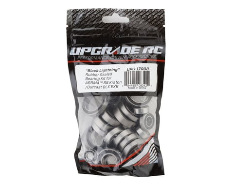 UpGrade RC UPG-17003 "Black Lightning" Rubber Sealed Bearing Kit for Arrma® 8S BLX EXB Kraton®/Outcast™