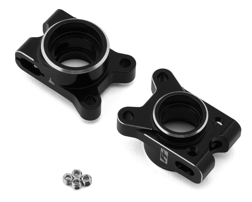 Team Associated ASC92563 RC10B7 Factory Team Aluminum Rear Hub Set (Black) (2) -4mm B7