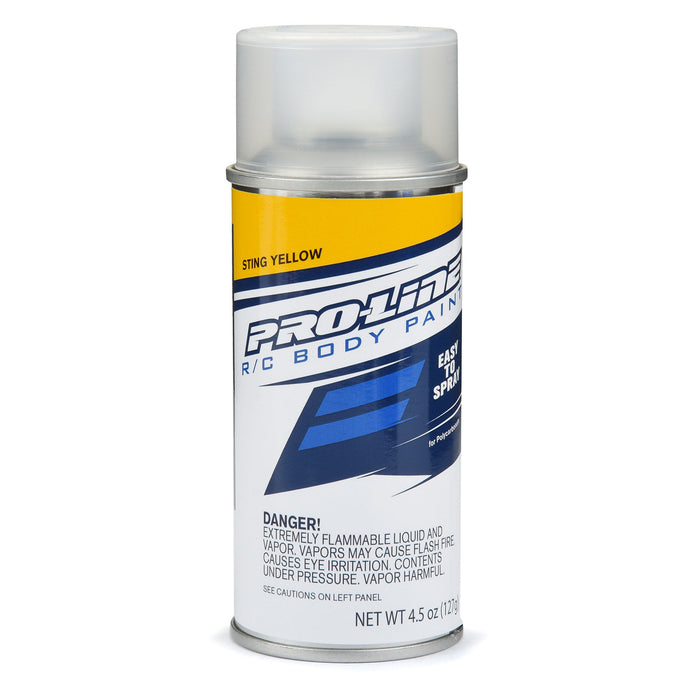 Pro-Line PRO643608 RC Body Spray Polycarbonate Paint STING YELLOW Single 4.5 oz (127 g.) Individual Aerosol Can