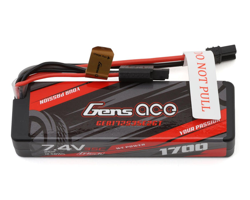 Gens Ace GEA172S35E2GT G-Tech Smart 2S Hardcase LiPo Battery 35C 7.4V 1700mAh iEC2 Connector Arrma Losi NASCAR Grom IC2 EC2