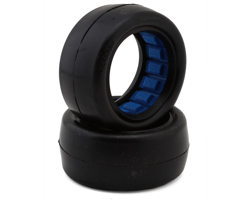 HotRace HR-003-2211 1/10 2.2" Slick 2WD / 4WD Front Buggy Tires w/Inserts (2) (White)