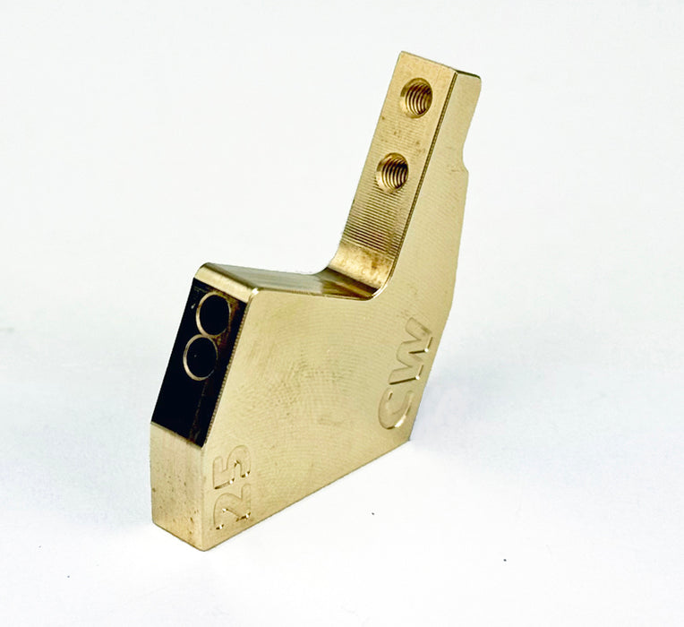 Custom Works CW2420 BRASS FRONT SUSPENSION MOUNT 25º (3MM)