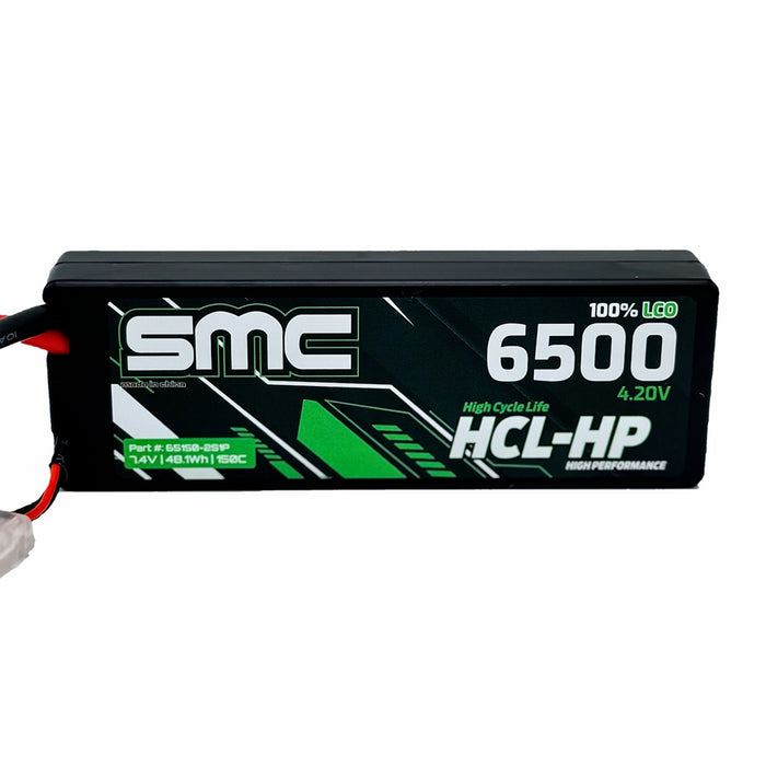 SMC Racing SMC65150-2S1P HCL-HP 2s Lipo 7.4V 6500mAh 150C Hardcase XT60 Connector