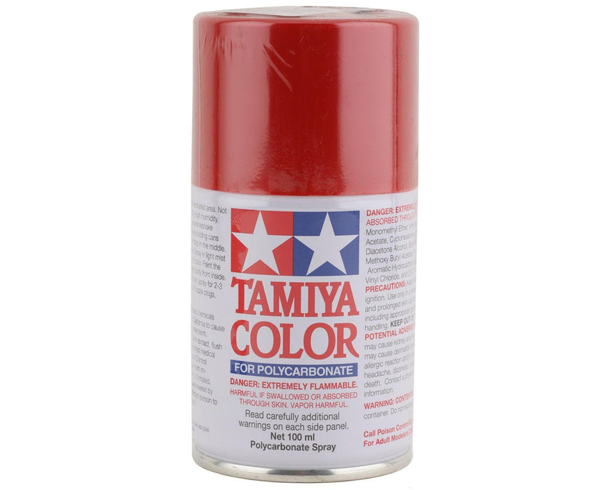 Tamiya TAM86060 PS-60 Bright Mica Red Lexan Spray Paint (100ml)