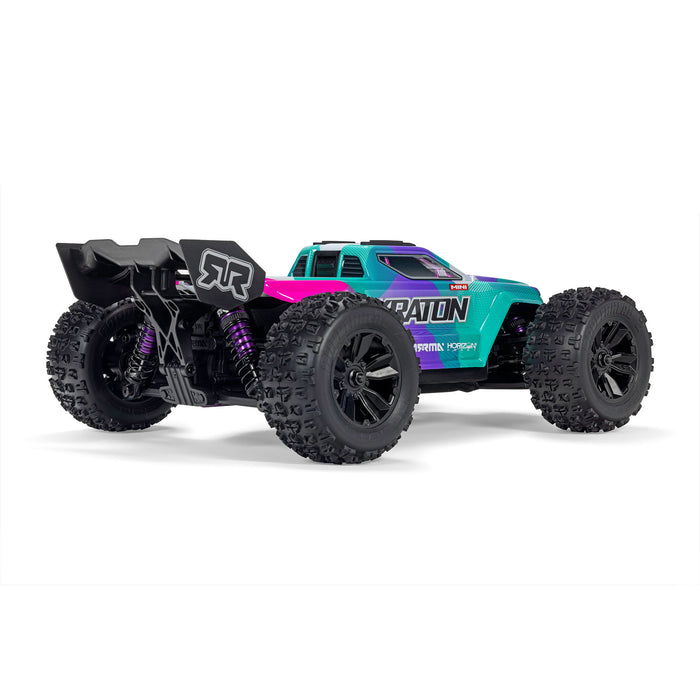 ARRMA ARA2508ST2 1/16 MINI KRATON 3S DSC 4X4 RTR Brushless Speed Truck (3S Battery & Charger Included) , Teal / Pink