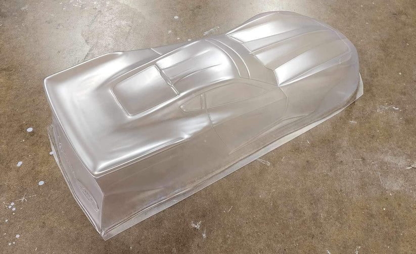 Racer RC by Andy’s LS23W Corvette Wide Body w/ Protective Film .040 CLEAR Drag SCT Street Eliminator NPRC Outlaw