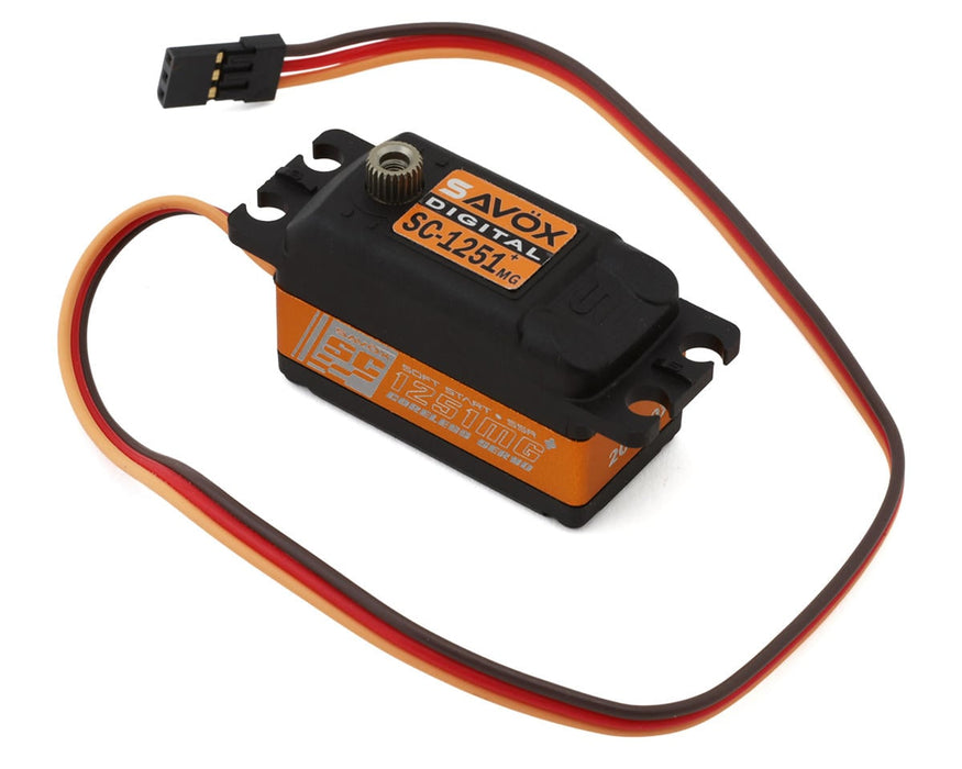 Savox SC-1251MGP Hybrid Low Profile Digital "High Speed" Metal Gear Servo 0.09sec / 125oz @ 6V SAV-SC-1251MGP