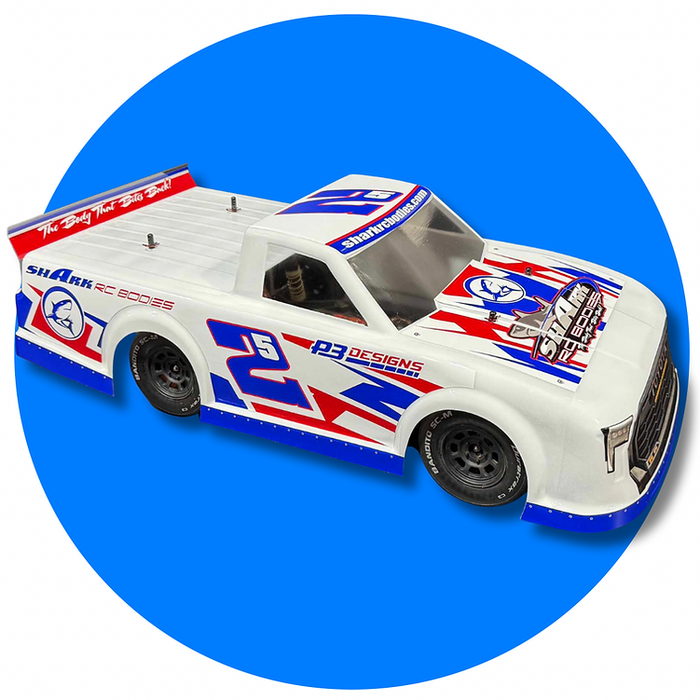 SHARK RC EDGE 1/10 Short Course Truck CLEAR Body Toyota Tundra .040 Slash