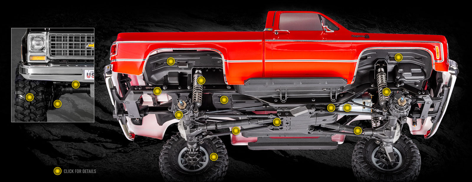 Traxxas 92154-4 TRX-4 Chevy Cheyenne K10 BLACK SPORT RTR 1/10 TRAIL TRUCK 4X4 - NO Battery & Charger C10 Square Body Chevrolet