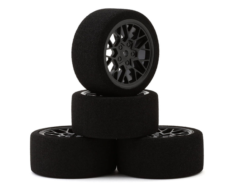 Pro-Line PRO1031610 Losi NASCAR Fifty6 1/12 Pre-Mounted Foam Tires (Black) (4) 8mm Hex