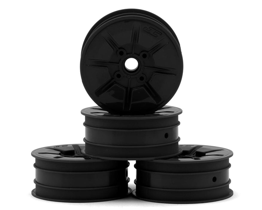 JConcepts RC10 Pioneer 2.2 Bearing Front Wheels (Black) (4) JCO3463B