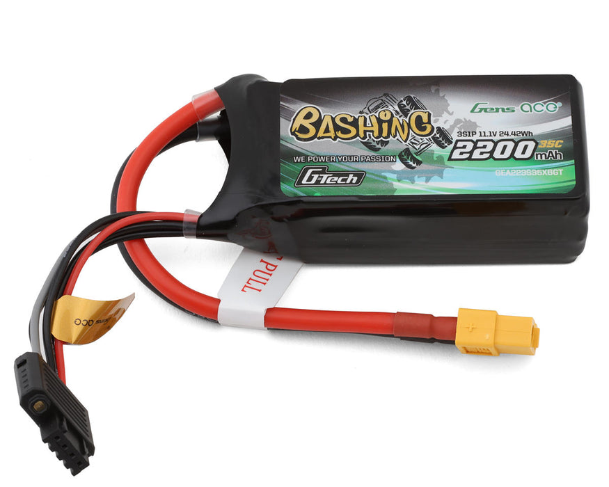 Gens Ace GEA223S35X6GT G-Tech Smart 3S Lipo Battery 35C (11.1V/2200mAh) w/XT60